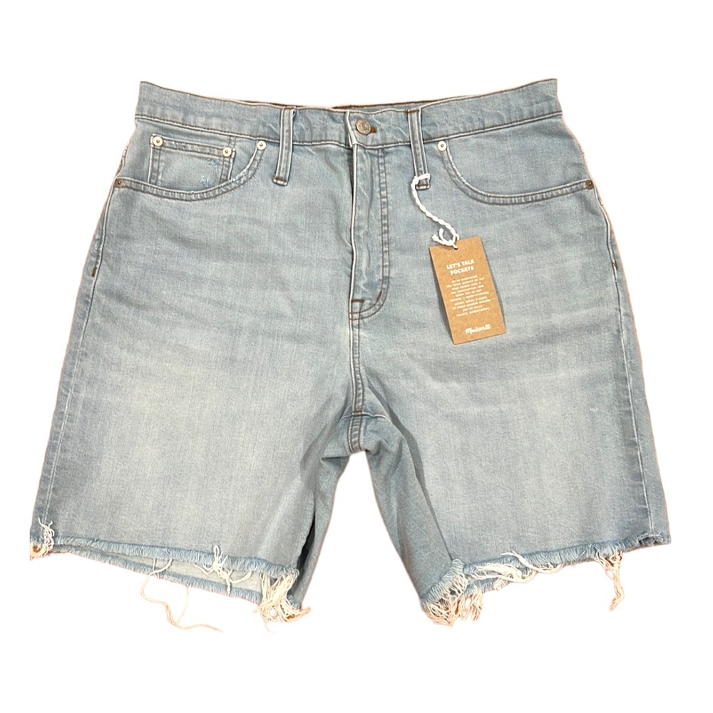 Madewell High-Rise Denim Mid-Length Shorts